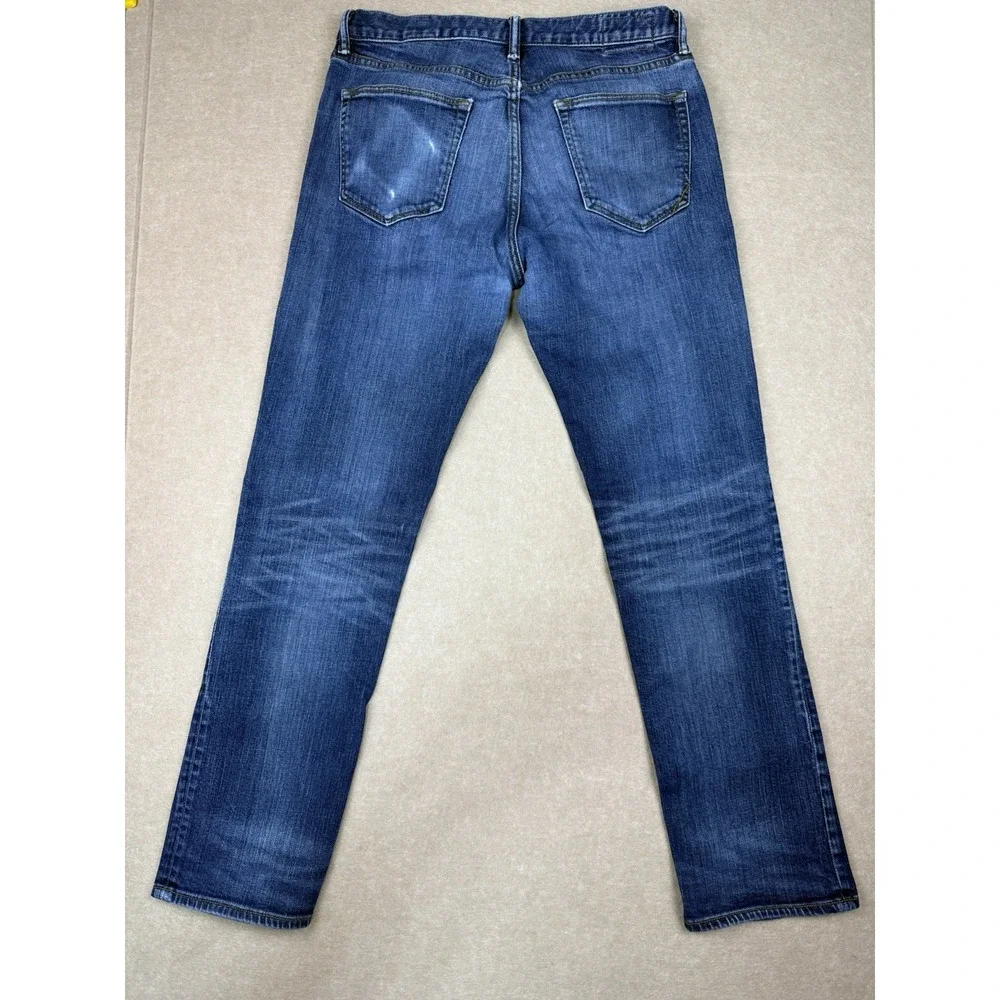 Banana Republic Jeans Men's Size 32 Blue Slim Fit Mid Rise‎ Faded Wash Denim